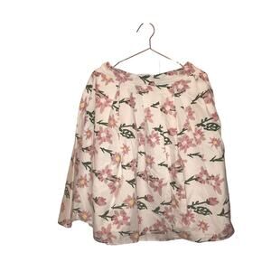 Dressever new with tag pleated floral a line skirt size large